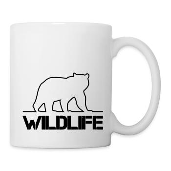 Bear Silhouette Wildlife - Mug - white - Right