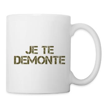 Je te Démonte - Mug blanc - blanc - Droite