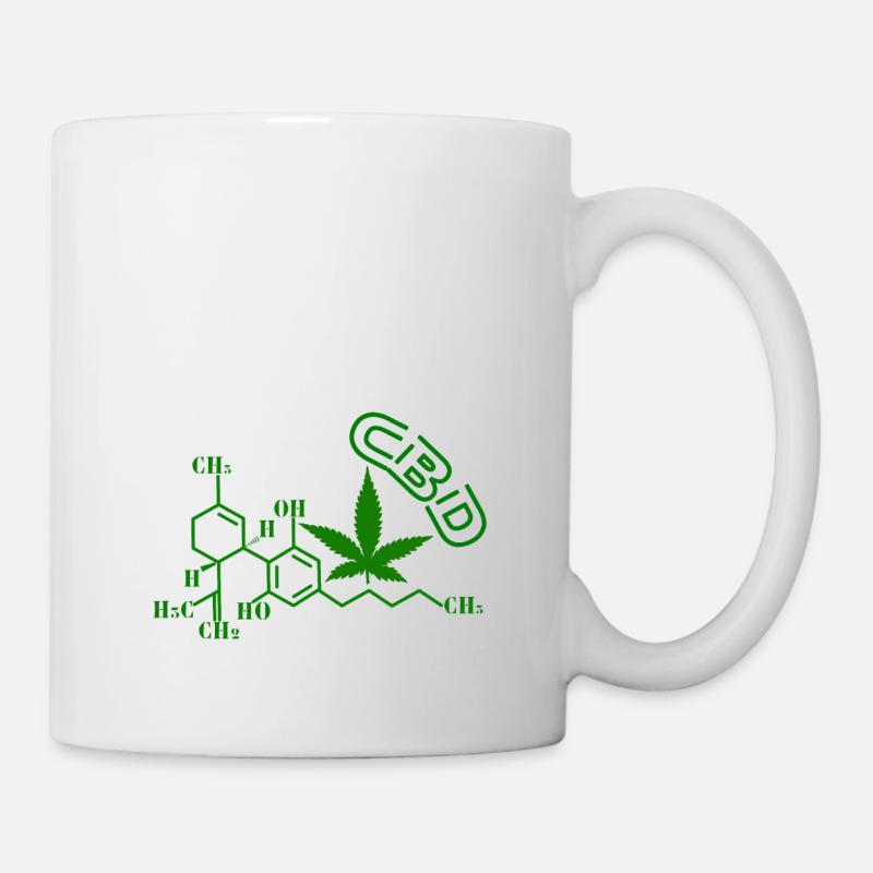 CBD molecular structure - Mug - white