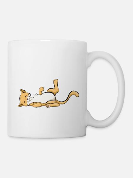 Katze - Tasse - Weiß