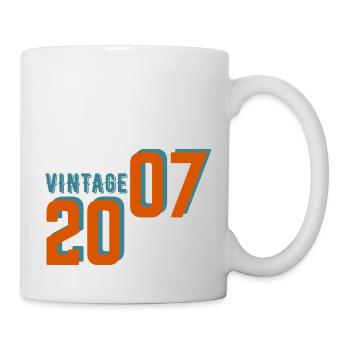 Vintage rétro 2007 - Mug blanc - blanc - Droite