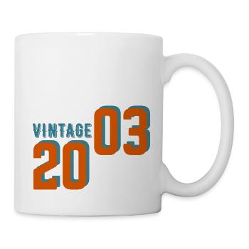 Vintage rétro 2003 - Mug blanc - blanc - Droite