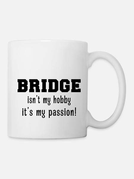 Bridge - Bridgeur - Bridgeuse - Cartes - Mug blanc - blanc