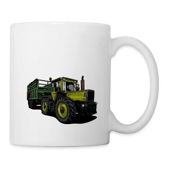 Tracteur // Illustration - Mug blanc - blanc - Droite