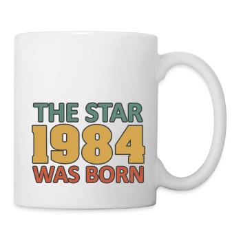 40e anniversaire 1984. Le Star 1984 était né - Mug blanc - blanc - Droite