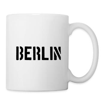 Slogan de Berlin - Porte de Brandebourg - Alexanderplatz - Mug blanc - blanc - Droite
