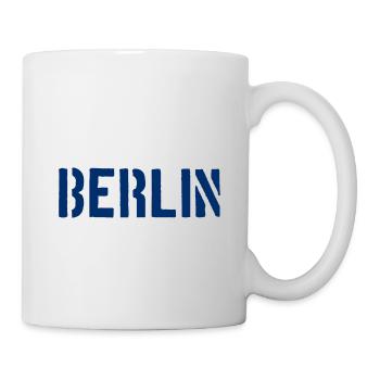 Slogan de Berlin - Porte de Brandebourg - Alexanderplatz - Mug blanc - blanc - Droite