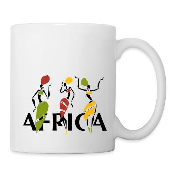 Afrique, Safari, Danse - Mug blanc - blanc - Droite