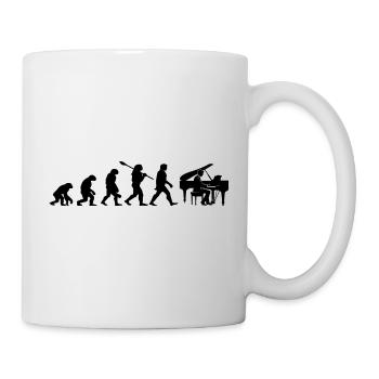 Evolution Pianiste - Mug blanc - blanc - Droite
