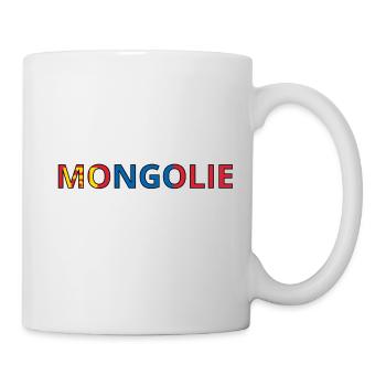 Drapeau Mongolie - Mug blanc - blanc - Droite