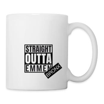 Straight Outta Emmen Bronx - Tasse - Weiß - Rechts
