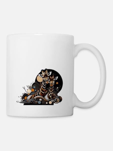 Giraffen - Tasse - Weiß
