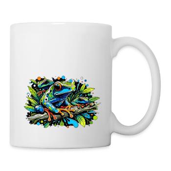 frosch - Tasse - Weiß - Rechts