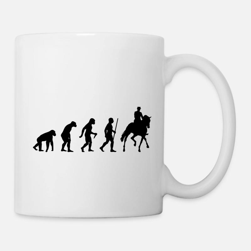 Cavalier de dressage Evolution - Mug blanc - blanc