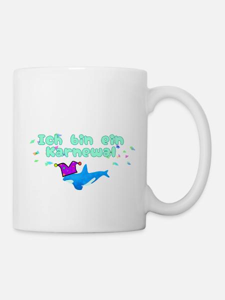 Ich bin ein karnewal,wal,karnewal, karneval - Tasse - Weiß