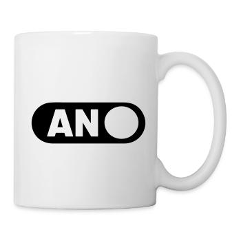 An Modus Handy Symbol Knopf anschalten - Tasse - Weiß - Rechts