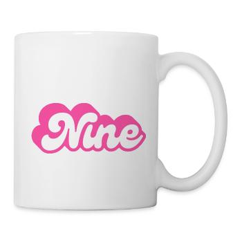 Nine Birthday - 9th Birthday Retro Pink - Mug - white - Right