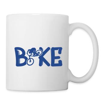 bike fahrrad biken - Tasse - Weiß - Rechts