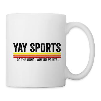 Yay Go Sports! Funny Sports - Mug - white - Right