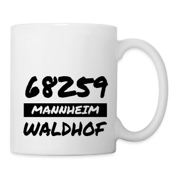 Mannheim Monnem Mannheimat - Tasse - Weiß - Rechts