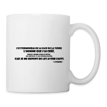Dieu apocalypse Noé Genèse Bible VI.7 - Mug blanc - blanc - Droite