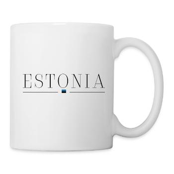Estonie : l’élégance nordique sur chaque maillot - Mug blanc - blanc - Droite