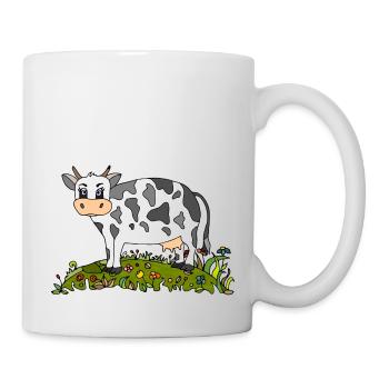Kuh - Tasse - Weiß - Rechts