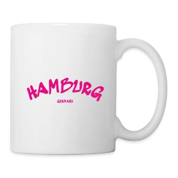 Hamburg - Hansestadt - Deutschland - Germany - Tasse - Weiß - Rechts