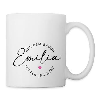 Emilia Name - Tasse - Weiß - Rechts