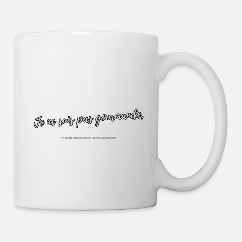 Gourmande - Mug blanc - blanc