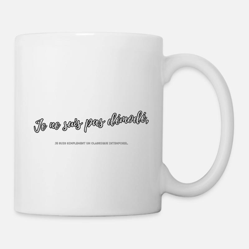 Altmodisch - Tasse - Weiß