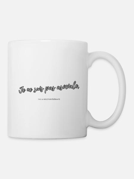 Asocial - Mug - white