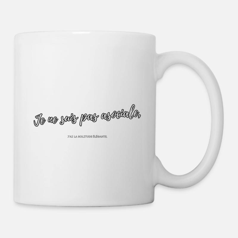 Asocial - Mug - white