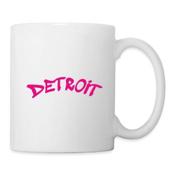 Détroit - Michigan - États-Unis - Amérique - Mug blanc - blanc - Droite