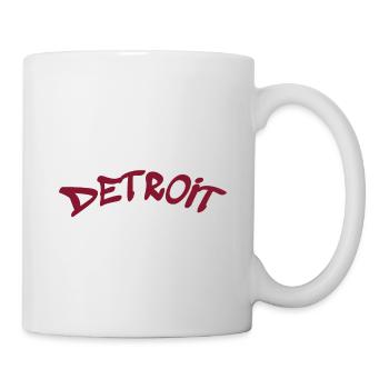 Détroit - Michigan - États-Unis - Amérique - Mug blanc - blanc - Droite