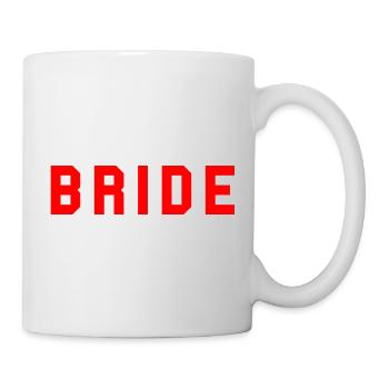 BRIDE College Design Rot - Tasse - Weiß - Rechts