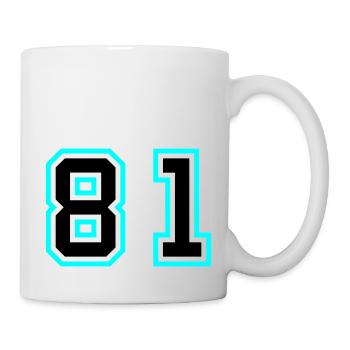81 Symbole numérique - Mug blanc - blanc - Droite
