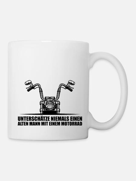 Lustiger Motorrad Spruch - Tasse - Weiß