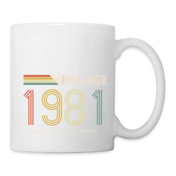 Épique et Légendaire né en 1981 : 43e anniversaire - Mug blanc - blanc - Droite