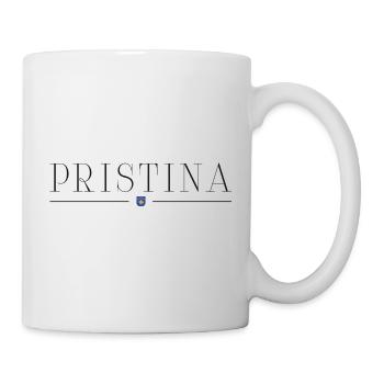 Pristina, Kosovo Stil Design T-Shirt - Tasse - Weiß - Rechts
