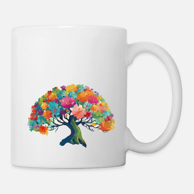 Baum - Tasse - Weiß