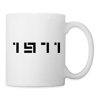 Geburtsjahr Geburtstag Born In - Made in 1971 - Tasse - Weiß - Rechts