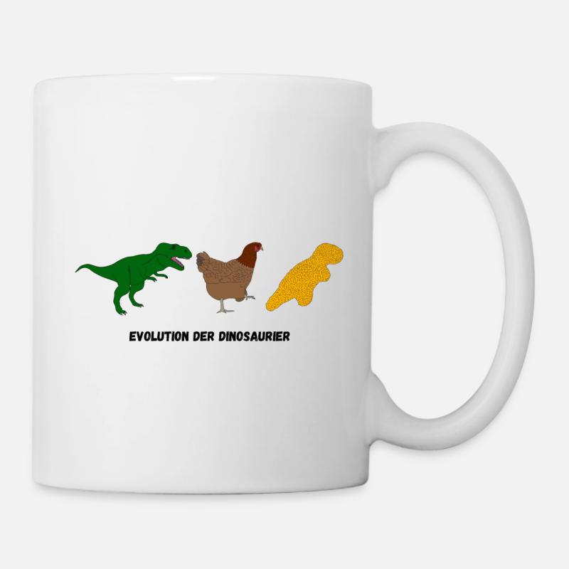 Évolution des dinosaures - Mug blanc - blanc