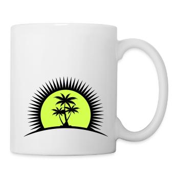 palmier - Mug blanc - blanc - Droite