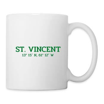 Saint-Vincent coordonne Koordinaten West Indies - Mug blanc - blanc - Droite