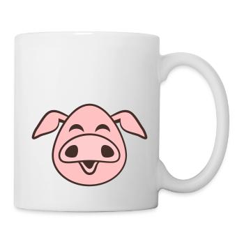 Pig Face Animal Love Small Cute Piggy - Mug - white - Right