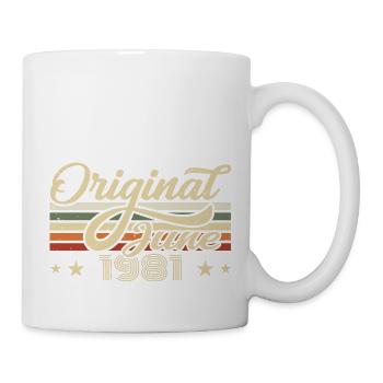 Juin 1981 | Anniversaire 1981 Millésime Juin 1981 - Mug blanc - blanc - Droite