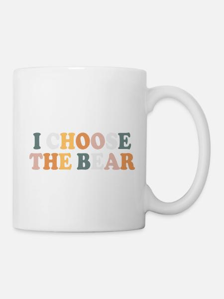 Ich wähle den Bären - Tasse - Weiß