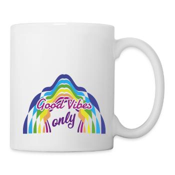Nur gute Laune - Tasse - Weiß - Rechts