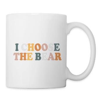 Motivationnel Je choisis l’ours dans les bois - Mug blanc - blanc - Droite
